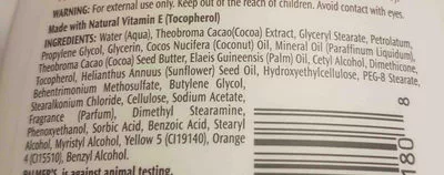 Liste des ingrédients du produit palmers cocoa butter formula  