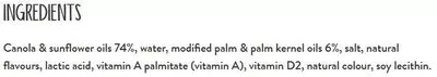 List of product ingredients Becel végétale Becel 908g