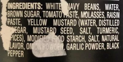 List of product ingredients Bbq baked beans, original Heinz 