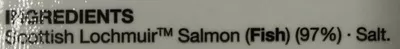 Liste des ingrédients du produit Scottish Lochmuir™ oak smoked salmon M&S 100 g