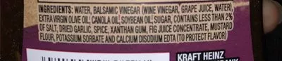 Lista de ingredientes del producto Kraft Olive Oil Vinaigrettes Balsamic Heinz,  Kraft 