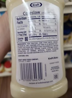 List of product ingredients  Kraft,  Heinz 