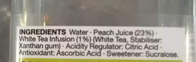 Lista de ingredientes del producto Spirit of Summer Iced Tea - Spanish Peach M & S 750 ml