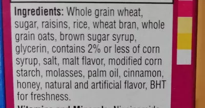 List of product ingredients Cereal, original Kellogs 516g