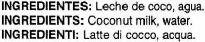 List of product ingredients Coconut Milk Goya 400 ml
