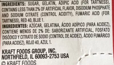 Liste des ingrédients du produit Jell-O Jell-O,  Kraft Foods 
