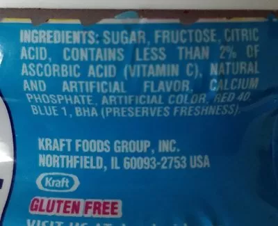 Liste des ingrédients du produit Kool Aid Tropical Punch Big Kraft Foods 