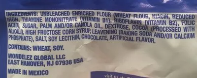 List of product ingredients Nabisco oreo cookies - mini mini 1x1 oz Nabisco,  Oreo 