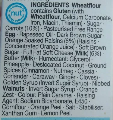 List of product ingredients  Marks & Spencer 75 g e