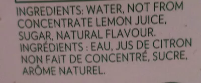 List of product ingredients Limonade Tropicana Tropicana 