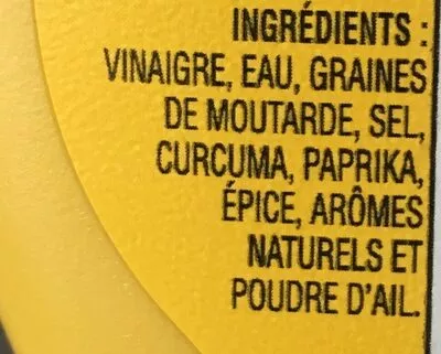 Liste des ingrédients du produit Moutarde French's 
