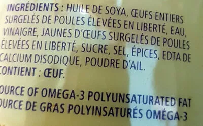 Liste des ingrédients du produit Seriously good mayonnaise heinz 800 ml