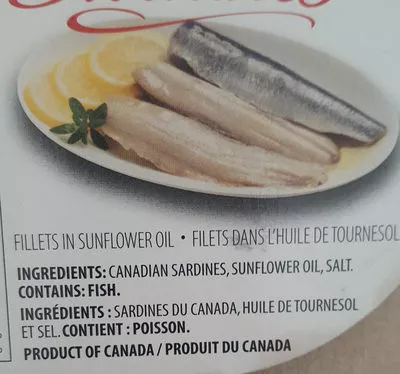 List of product ingredients Sardines Kersen 200g