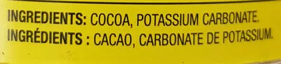 Lista de ingredientes del producto Cacao No name 454g