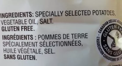 List of product ingredients Croustilles Ondulées Lays 255 g