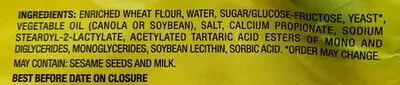 Liste des ingrédients du produit Pain blanc Super gain 675g