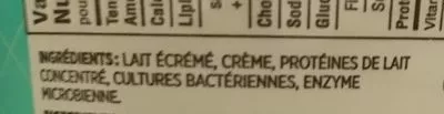 List of product ingredients Fromage Blanc nature Rivera 