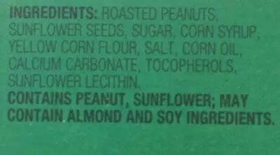Lista de ingredientes del producto Roasted Nut Crunch Nature Valley 210 g
