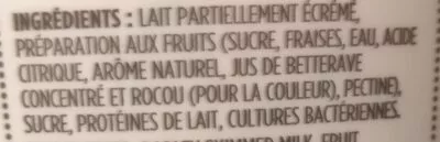Lista de ingredientes del producto Liberté classique yogourt Fraise Strawberry Liberté 750 grammes