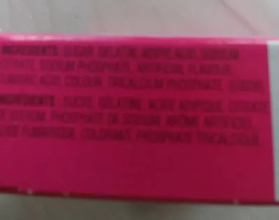 Liste des ingrédients du produit Poudre pour gelée aux cerises jell-o 85 g
