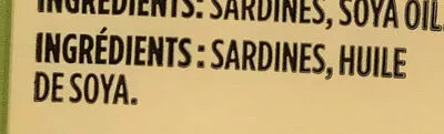 Liste des ingrédients du produit Sardines Brunswick 