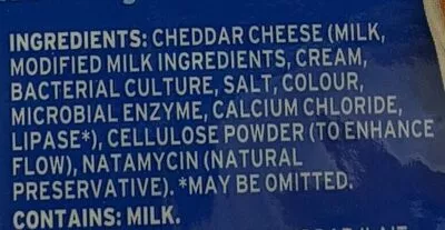 Liste des ingrédients du produit Kraft Shredded Medium Cheese Kraft,  Heinz 320 g