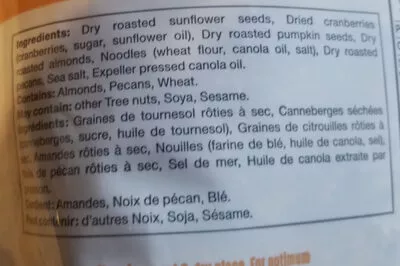 List of product ingredients Garniture à salade natur source 575 g