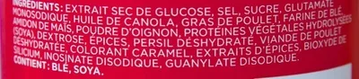 List of product ingredients Bouillon de poulet Loney’s Loney’s 400 g