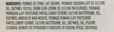 List of product ingredients Pommes de terre à la Normandie au four Reser's Main St. Bistro 1.1 kg