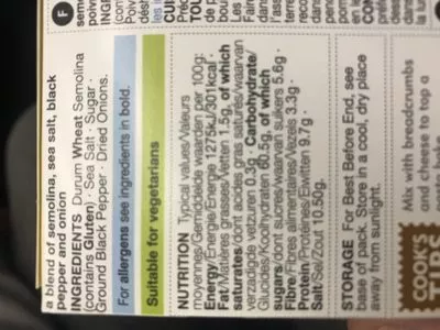 List of product ingredients Roast potato seasoning Cook with M&S, Marks & Spencer 50 g