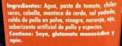 Liste des ingrédients du produit Doña chonita Adobo La costeña 350 g