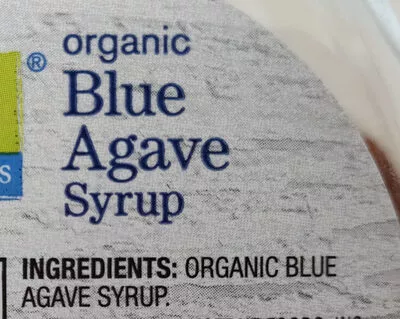 Liste des ingrédients du produit Blue agave syrup organics 16.2 floz