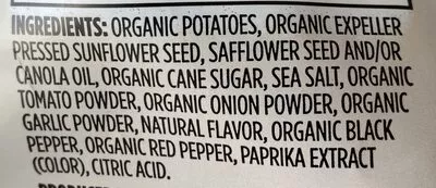 List of product ingredients 365 everyday value, potato chips, barbeque 365 Everyday Value, Whole Foods Market  Inc. 5 oz