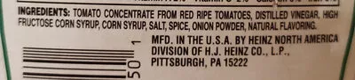 Lista de ingredientes del producto Tomato ketchup Heinz 44 OZ