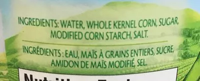Lista de ingredientes del producto Cream Style Corn Niblets Géant Vert,  Green Giant 398 ml