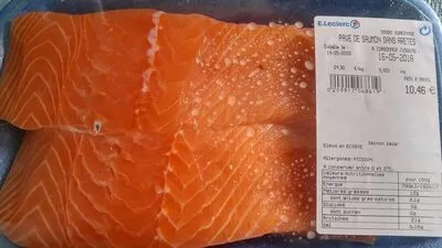 Liste des ingrédients du produit Pavé de saumon sans arrêtes  