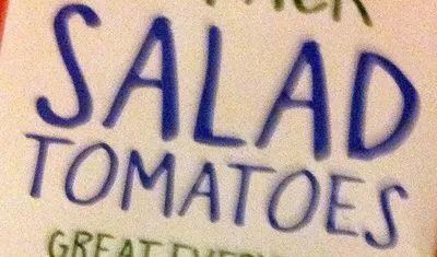 List of product ingredients Salad Tomatoes Tesco 6