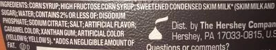 Liste des ingrédients du produit Syrup Caramel Flavour Hershey's 22 oz