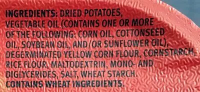 List of product ingredients the Original Pringles 0.67oz (19g)