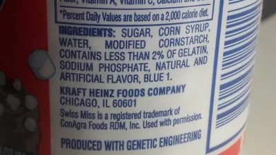 Lista de ingredientes del producto Jet-puffed Mallow Bits - Vanilla Heinz 