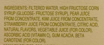 List of product ingredients Fruit juice Arizona 128 fl oz, 3.78 l