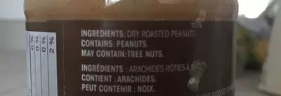 Lista de ingredientes del producto Natural smooth peanut butter Gréât value 