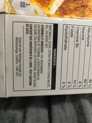 List of product ingredients Corn flakes crumbs Kellogg’s,  Kellogg 575g