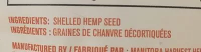 List of product ingredients Hemp Hearts Manitoba Harvest 908 g