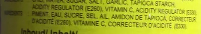 Liste des ingrédients du produit Sambal ABC, Heinz 340 g