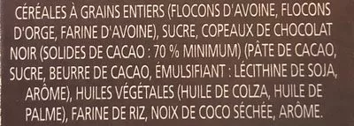 List of product ingredients Céréales Croque-matin chocolat Jordans 