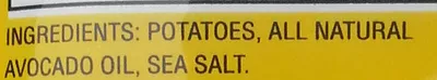 List of product ingredients Sea salt avocado oil kettle style chips, sea salt avocado oil Good Health 