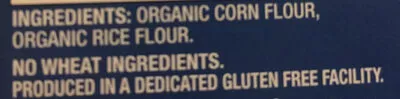 Lista de ingredientes del producto Gluten free organic penne rigate Dakota Growers Pasta Co. 12oz