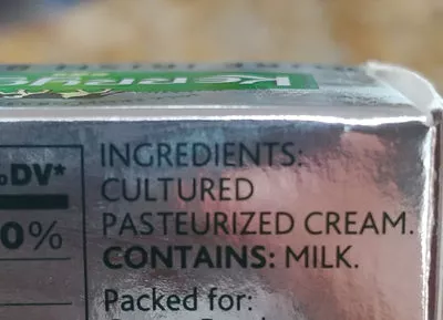 List of product ingredients Unsalted pure irish butter sticks Kerrygold 