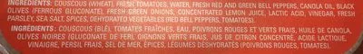 Lista de ingredientes del producto Salade Couscous Fontaine Santé 375g